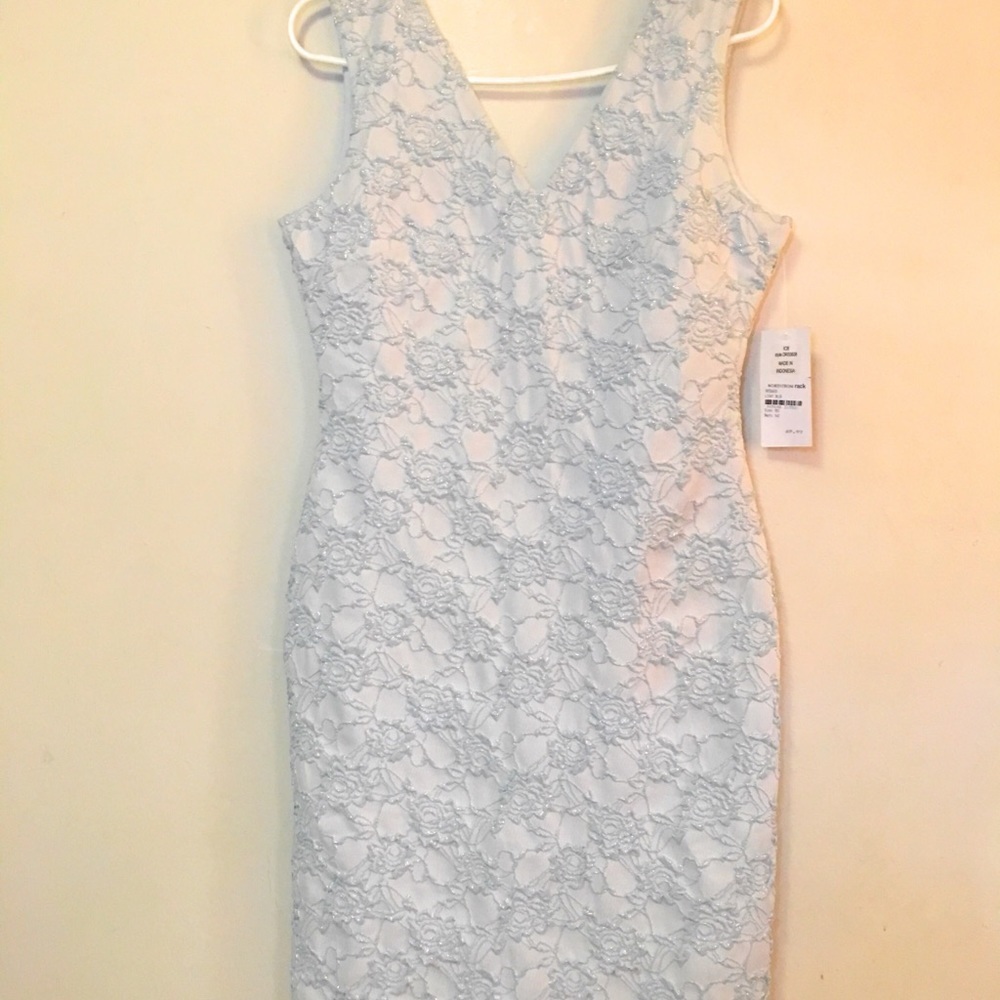 Donna Ricco Dress Powder Blue - Picture 2 of 8
